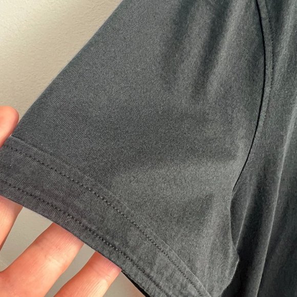 J. Lindeberg Polo Shirt Large Mens Black Green Short Sleeve Stitch‎ Logo Cotton - Picture 6 of 11